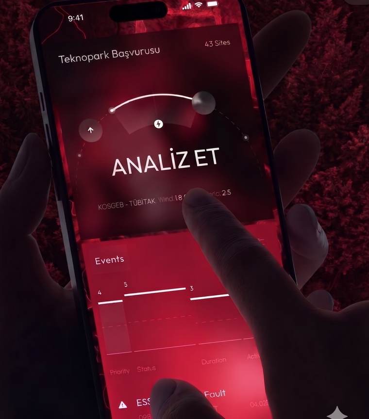 Teknopark başvurusu analiz ekranı